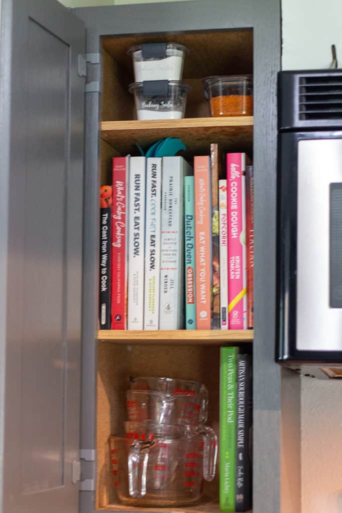 organized kitchen cabinet