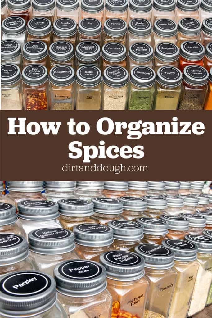 Spice organization in jars