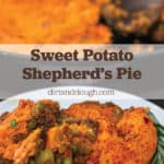 Sweet Potato Shepherds Pie in cast iron