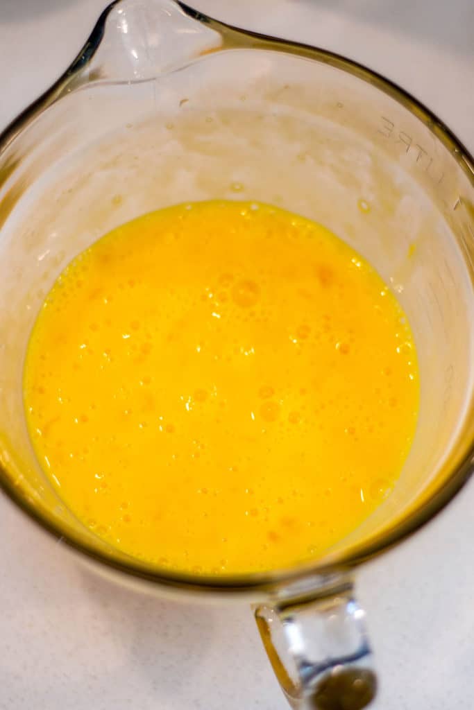 whisked eggs