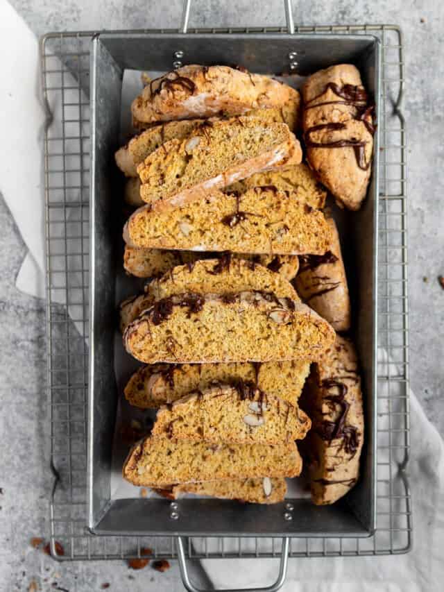 Biscotti Made From Sourdough Discard