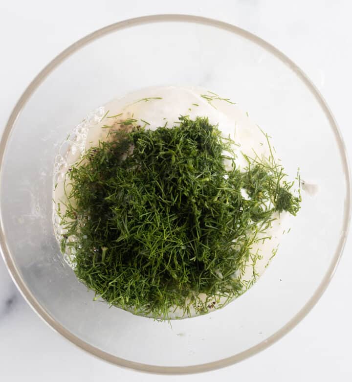 Lemon Dill Sauce for Salmon - Dirt and Dough