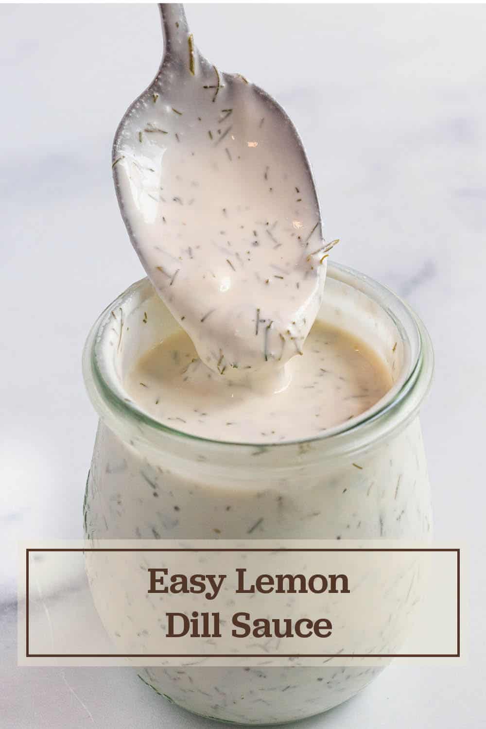 Lemon Dill Sauce for Salmon - Dirt and Dough