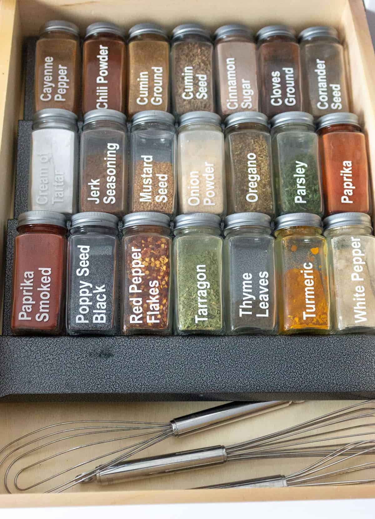 Spice Drawer Organization (Takes Only 1 Hour) - Darling Down South