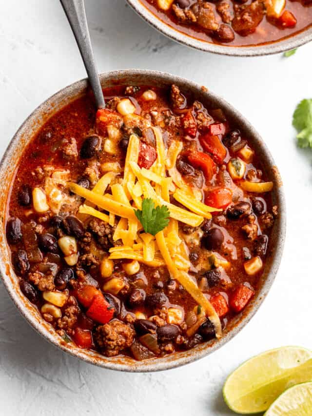 Beef Taco Soup - Dirt and Dough