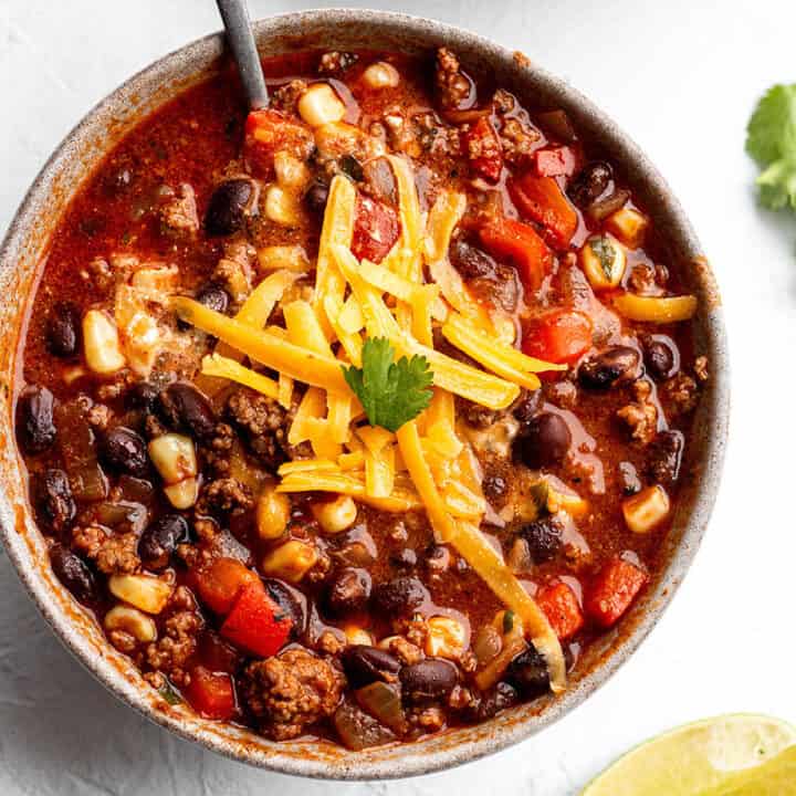 Beef Taco Soup - Dirt and Dough