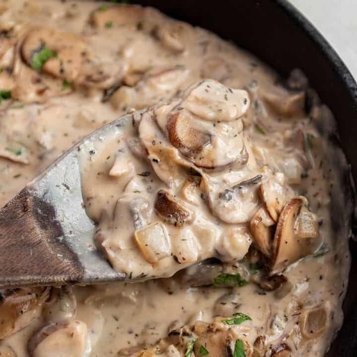 Mushroom Sauce for Steak - Dirt and Dough